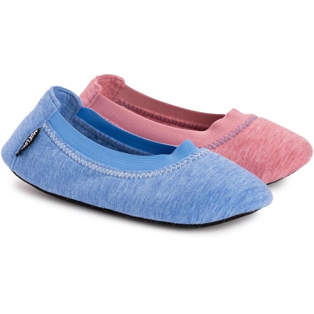 Women’s Blue and Pink 2pack travel ballerina set L